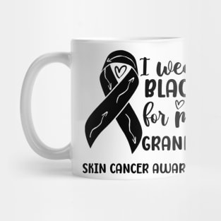 I Wear Black For My Grandpa Skin Cancer Awareness Mug